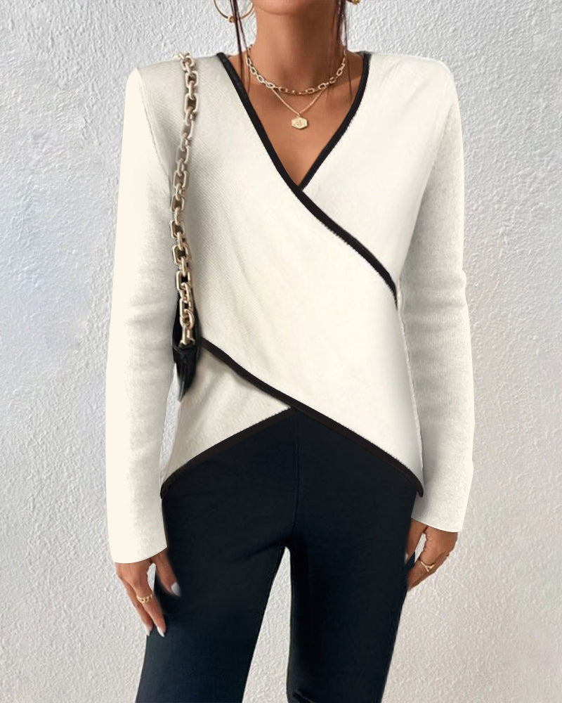Alaia™ | Elegante jersey envolvente con cuello en V