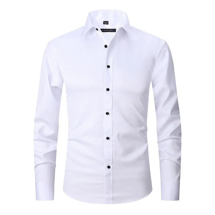 Chemise Stretch Sans Rayures Milan